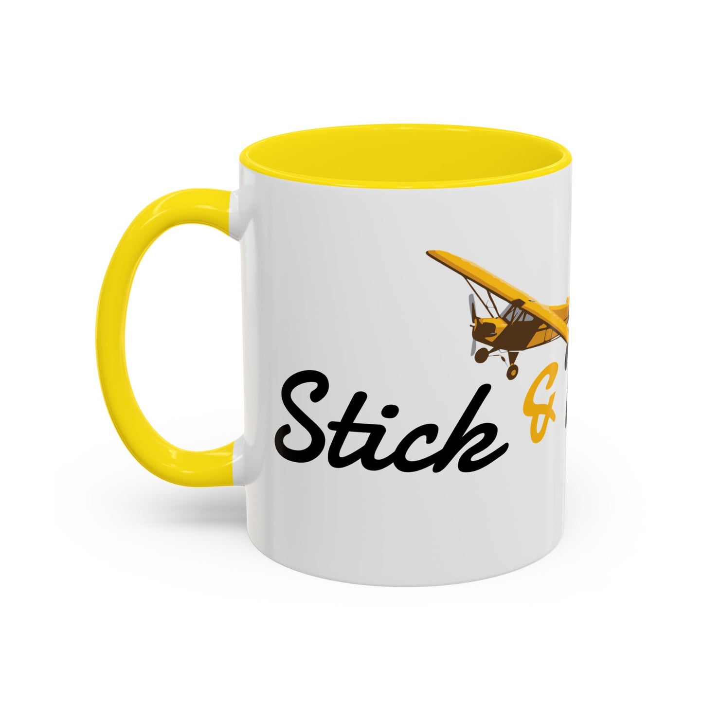 Stick & Rudder Coffee Mug with Airplane Design - Perfect Gift for Aviation Lovers, Personalized Travel Mug, Hot Beverage Cup, Unique [...]