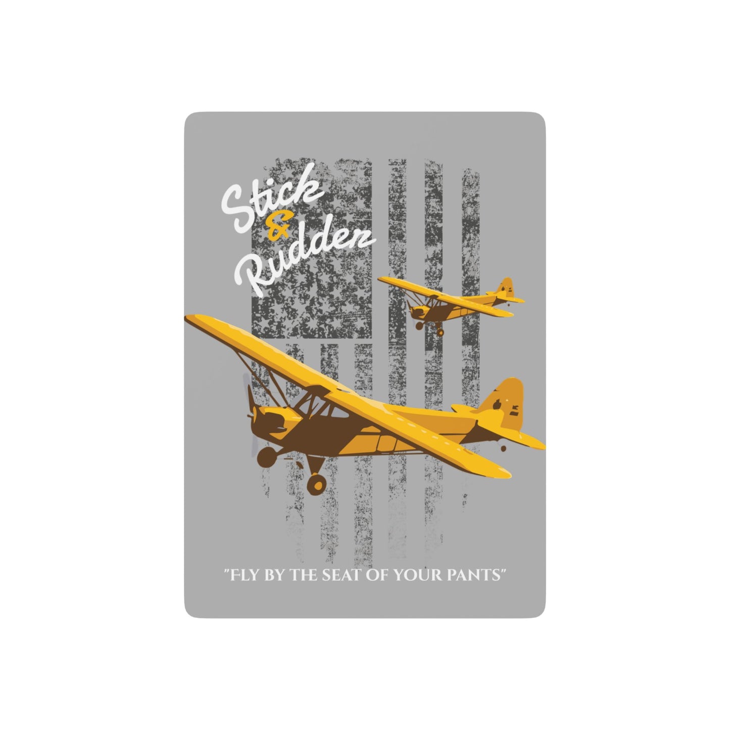 Stick & Rudder Poker Playing Cards for Game Nights, Unique Card Deck, Casino Theme Gift, Personalized Poker Set, Poker Night Essentials