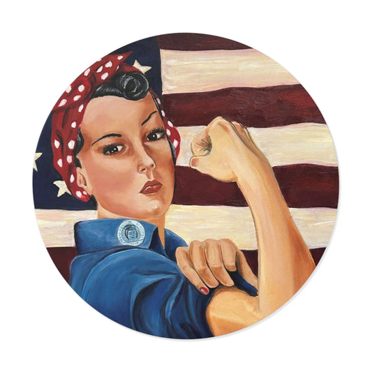 Empowering Rosie the Riveter Vinyl Stickers - Inspirational Decor, Gift for Women, Vintage Style, Labor Day, National Women's Day