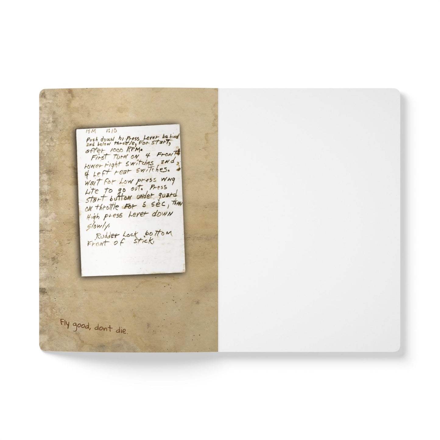 Stick & Rudder Journal – Perfect for Writing, Journaling, Gift for Writers, Planning, Note-Taking, Sketching