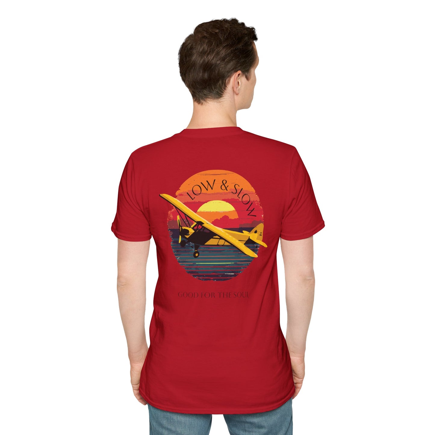 Low & Slow Taildragger Flying Aviation T-Shirt