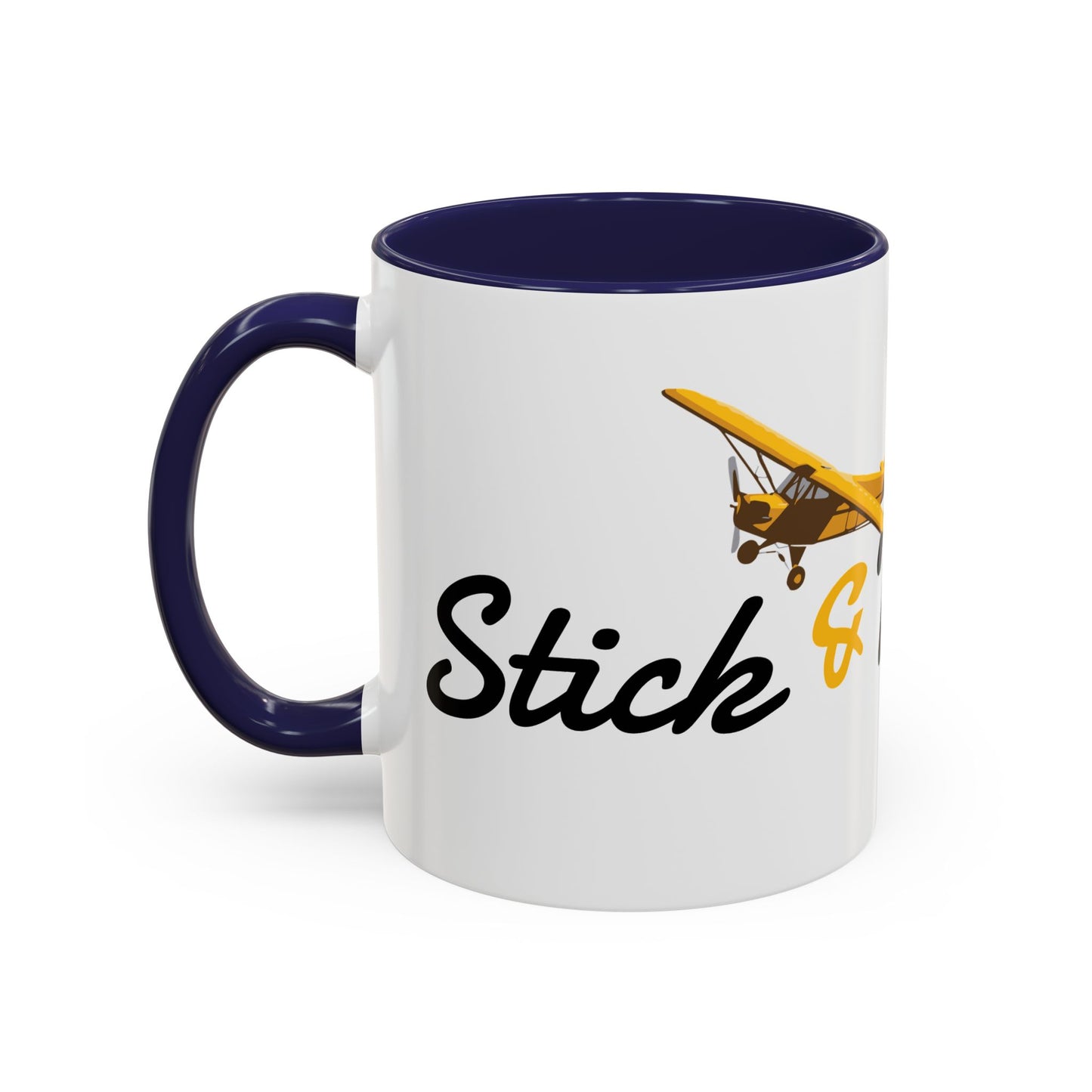 Stick & Rudder Coffee Mug with Airplane Design - Perfect Gift for Aviation Lovers, Personalized Travel Mug, Hot Beverage Cup, Unique [...]