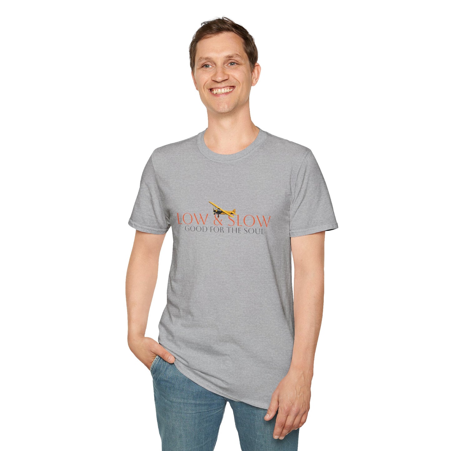 Low & Slow Taildragger Flying Aviation T-Shirt