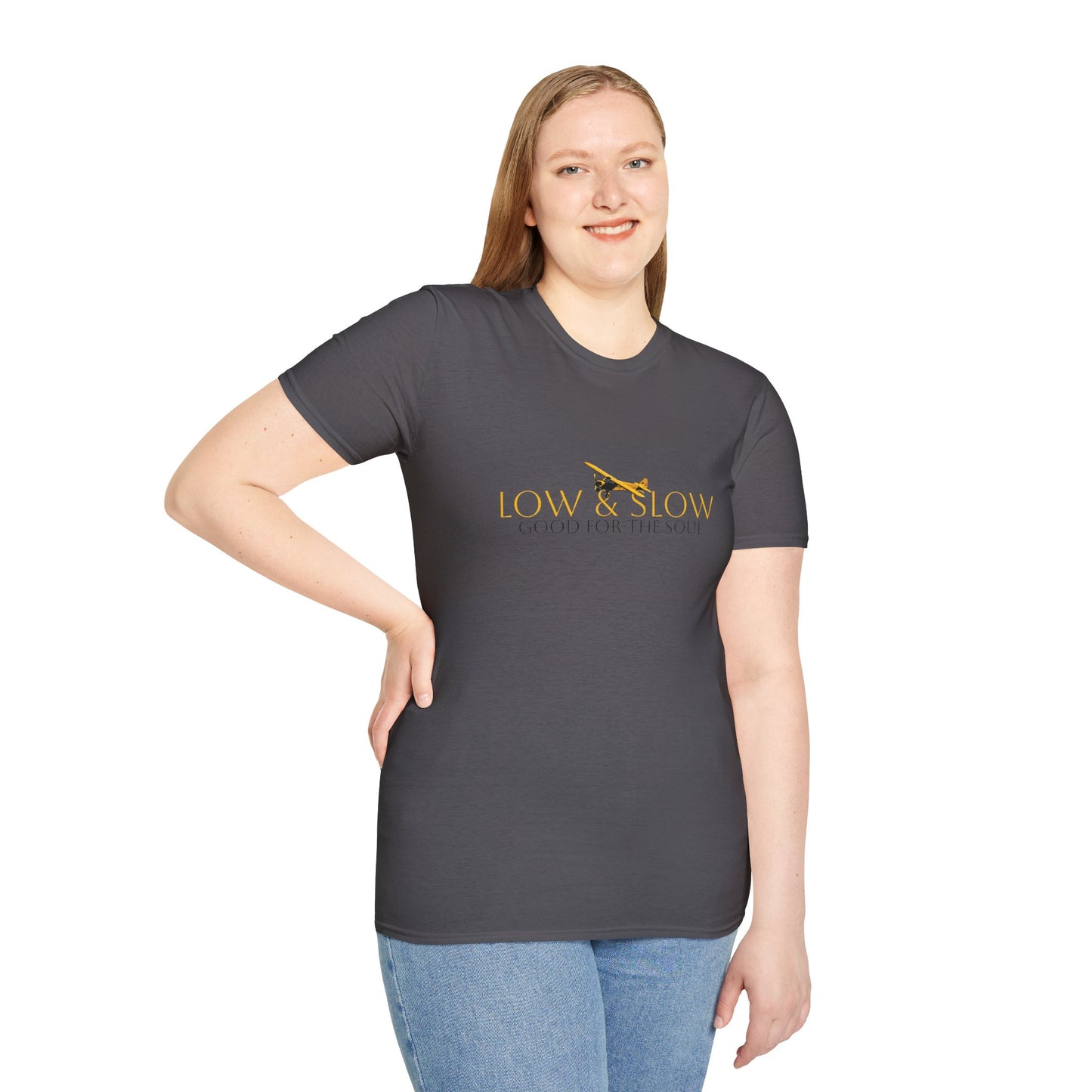 Low & Slow Taildragger Flying Aviation T-Shirt