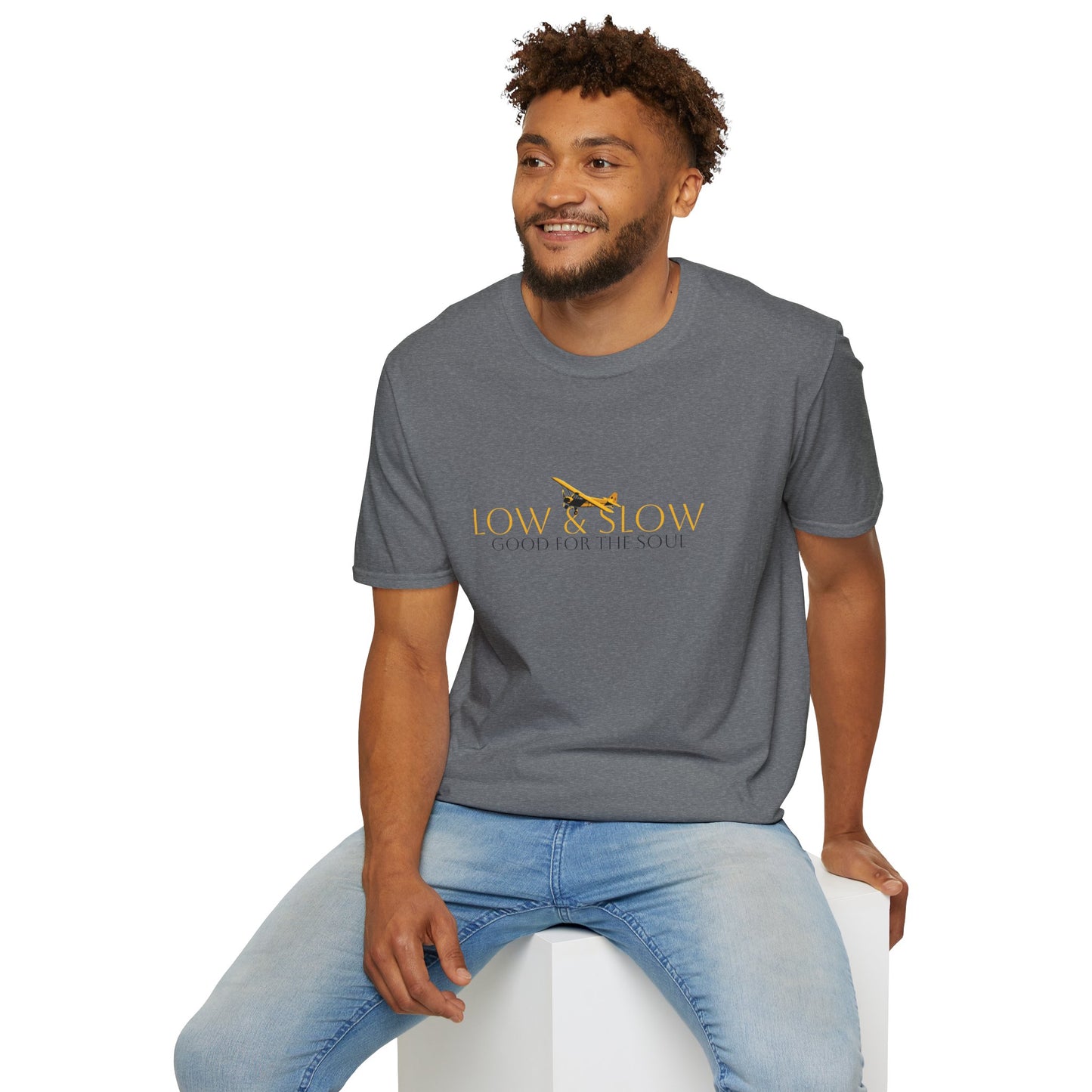 Low & Slow Taildragger Flying Aviation T-Shirt