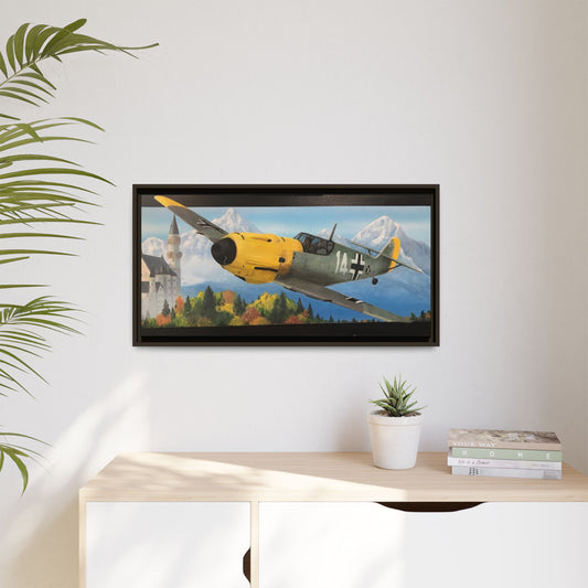 BF109 Heading Home Framed Canvas Art Print - Vintage Aircraft Wall Decor, Airplane Gift for Aviators, Home Office Decoration, Aviation Enthusiasts, [...]