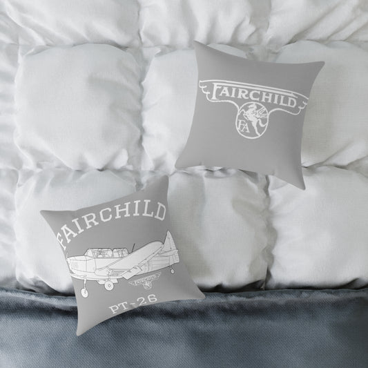 Fairchild PT-26 Airplane Pillow, Vintage Pilot Decor, Aviation Gift, Airplane Lover's Cushion, Home Accent for Men