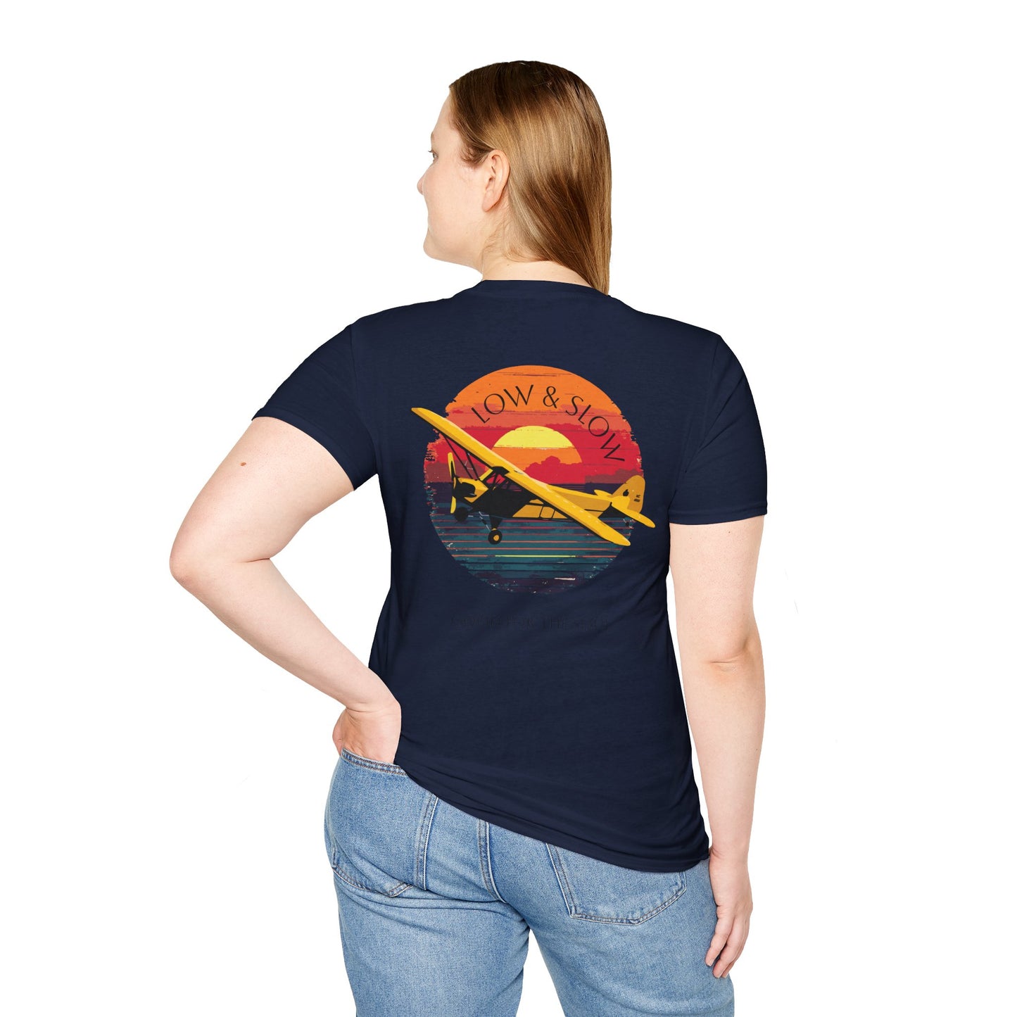 Low & Slow Taildragger Flying Aviation T-Shirt