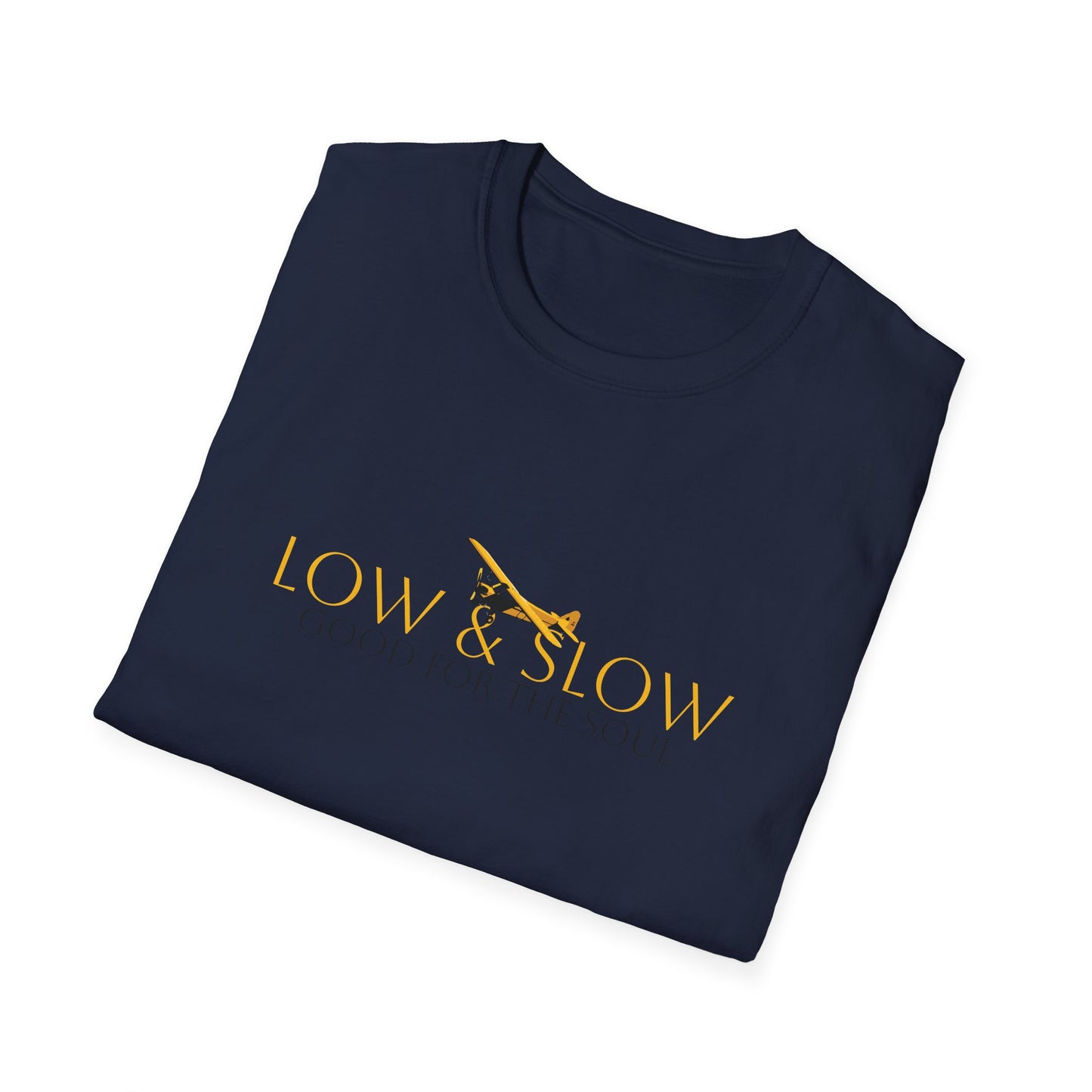 Low & Slow Taildragger Flying Aviation T-Shirt