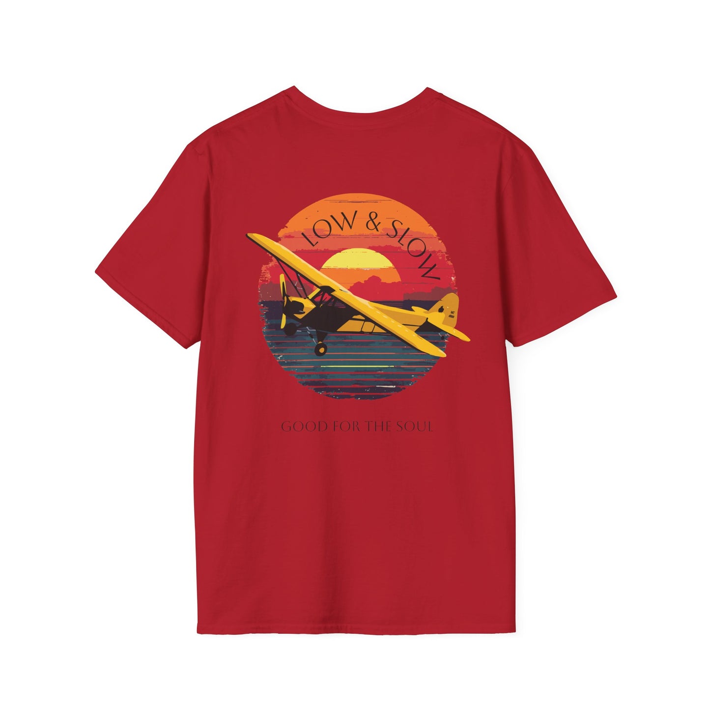 Low & Slow Taildragger Flying Aviation T-Shirt