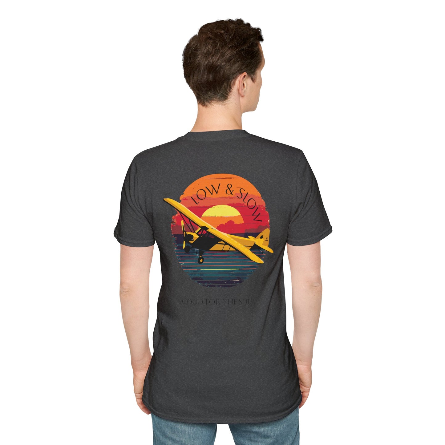 Low & Slow Taildragger Flying Aviation T-Shirt