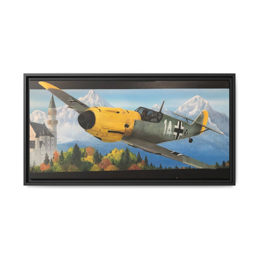 BF109 Heading Home Framed Canvas Art Print - Vintage Aircraft Wall Decor, Airplane Gift for Aviators, Home Office Decoration, Aviation Enthusiasts, [...]