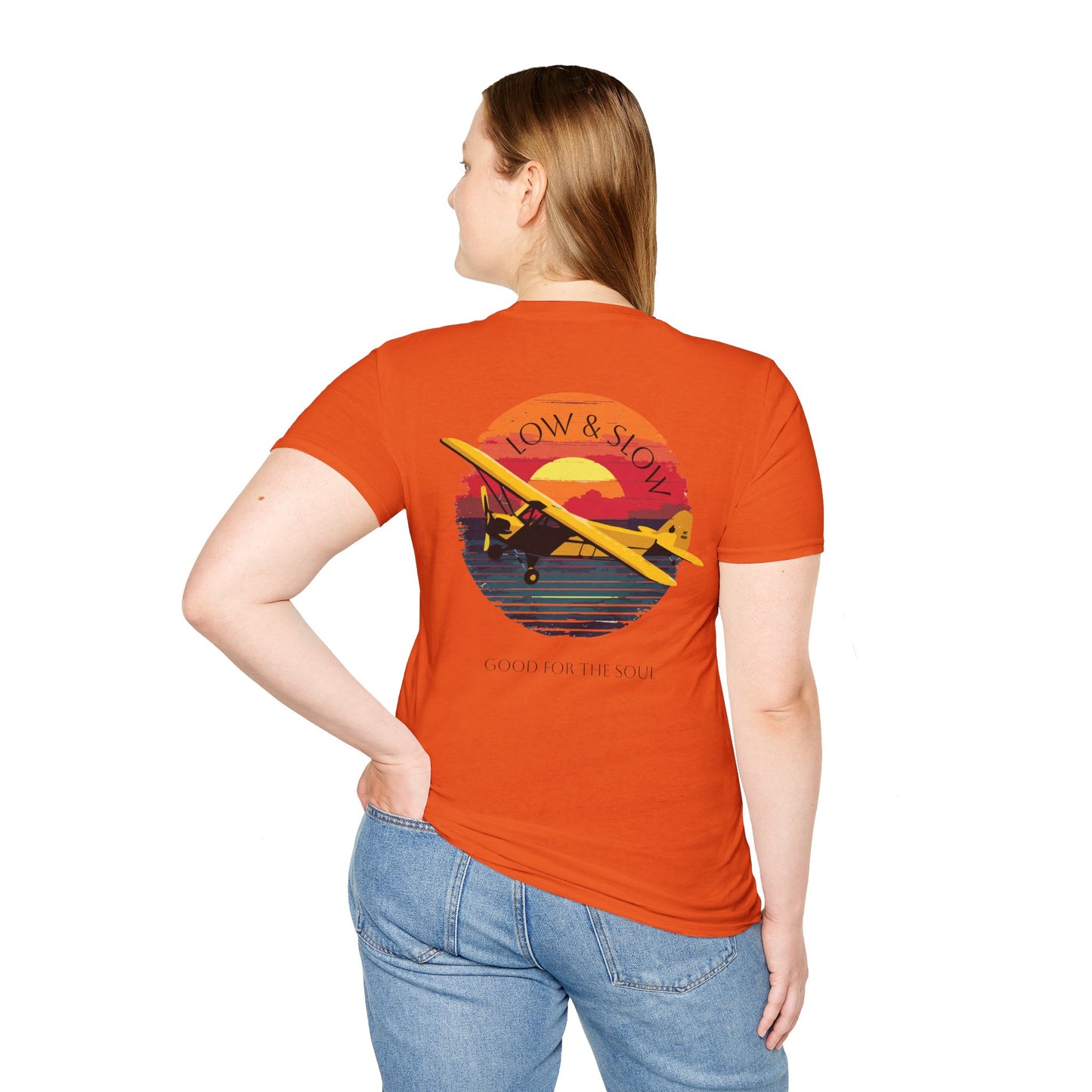 Low & Slow Taildragger Flying Aviation T-Shirt