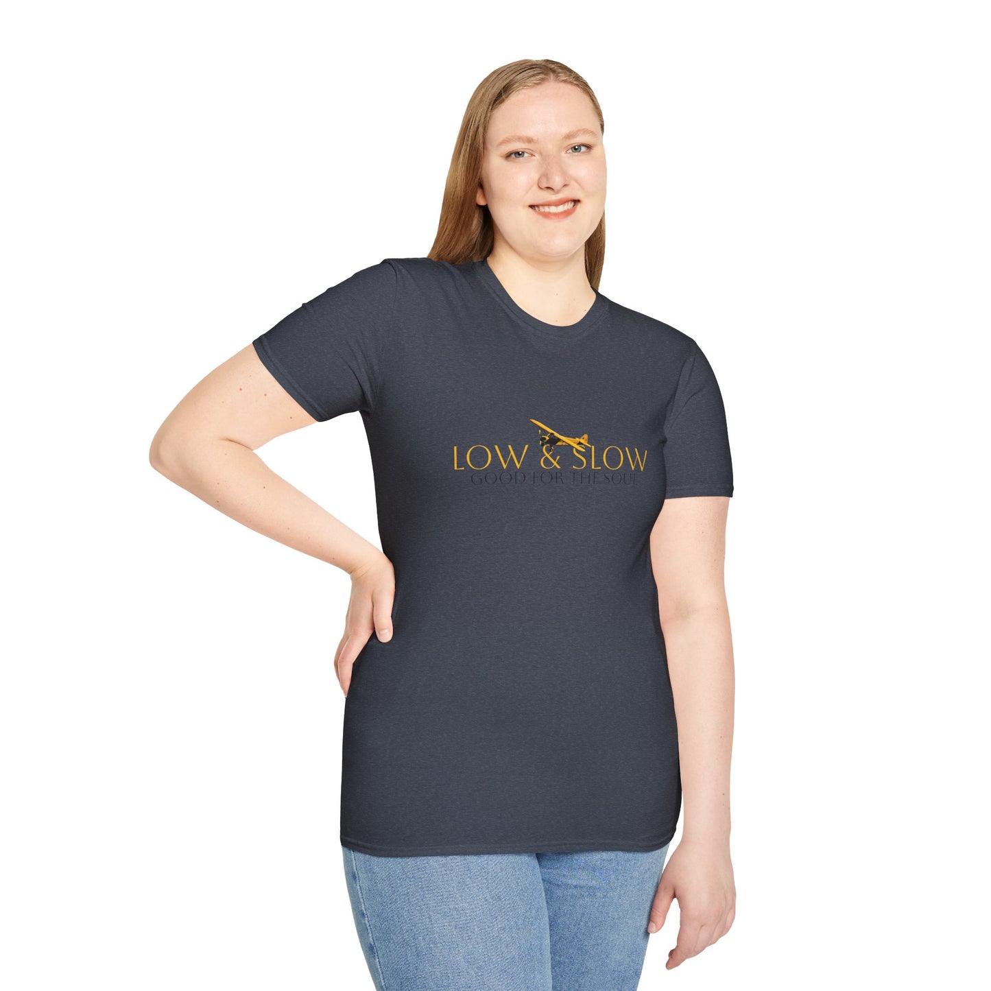 Low & Slow Taildragger Flying Aviation T-Shirt