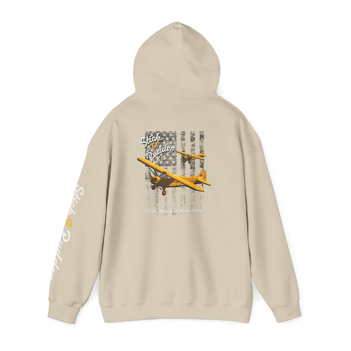 Stick & Rudder Aviator Vintage Hoodie, Unisex Pilot Sweatshirt, Retro Aviation Gift, Cozy Travel Wear, Unique Airplane Design