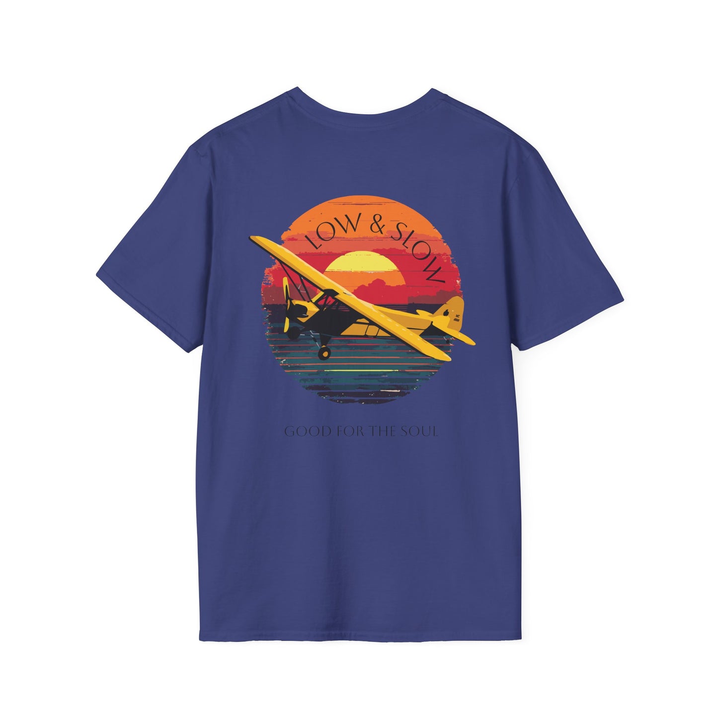 Low & Slow Taildragger Flying Aviation T-Shirt