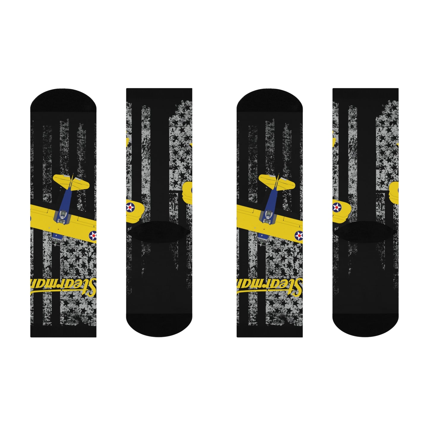 Comfortable Stearman Crew Socks for Everyday Wear, Unique Gift, Cozy Home Accessories, Fun Sock Collection, Fashionable Feet
