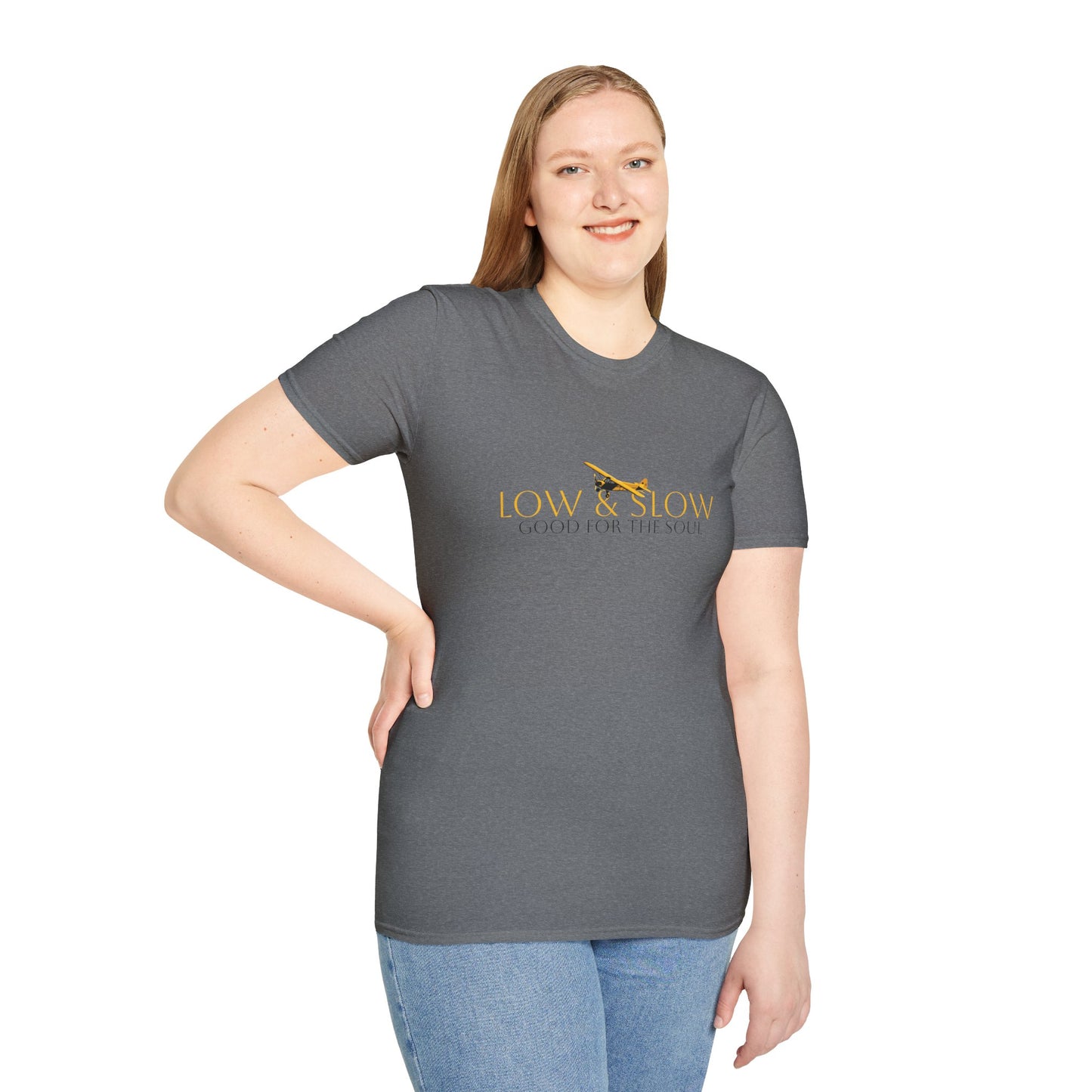 Low & Slow Taildragger Flying Aviation T-Shirt