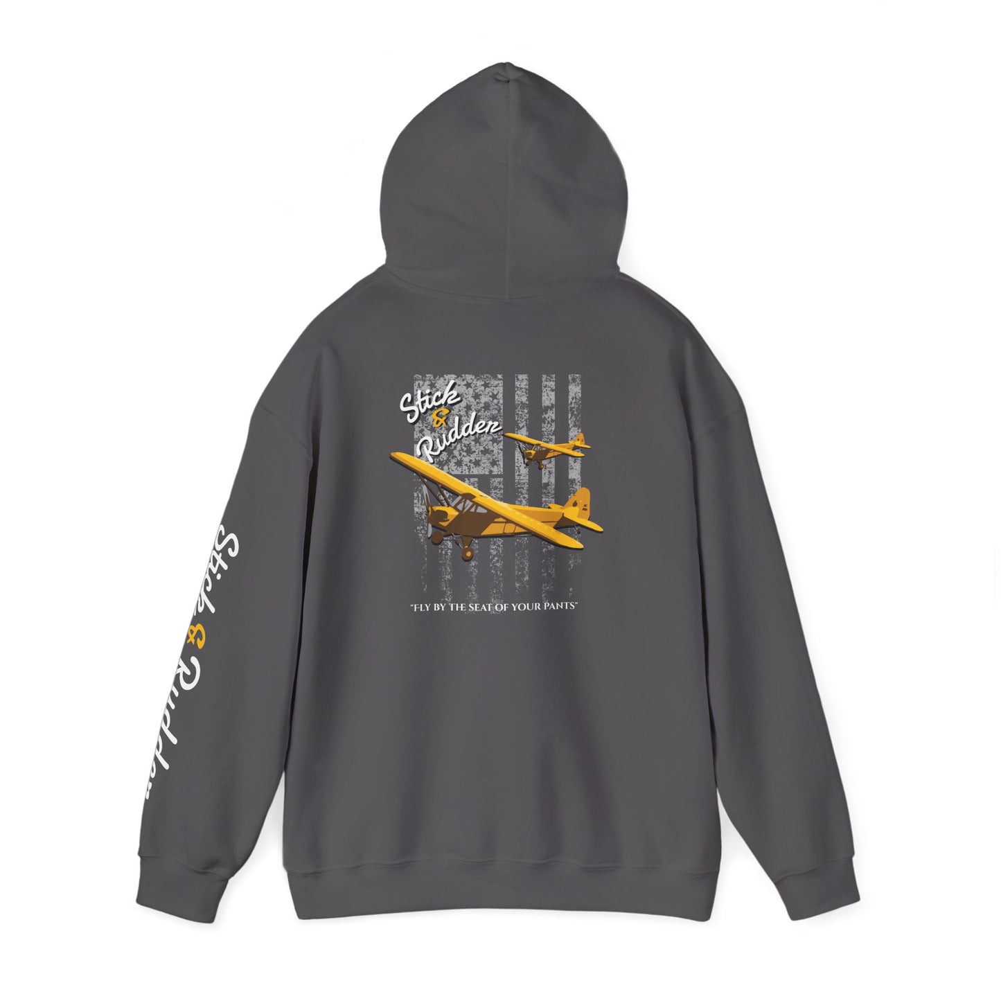 Stick & Rudder Aviator Vintage Hoodie, Unisex Pilot Sweatshirt, Retro Aviation Gift, Cozy Travel Wear, Unique Airplane Design