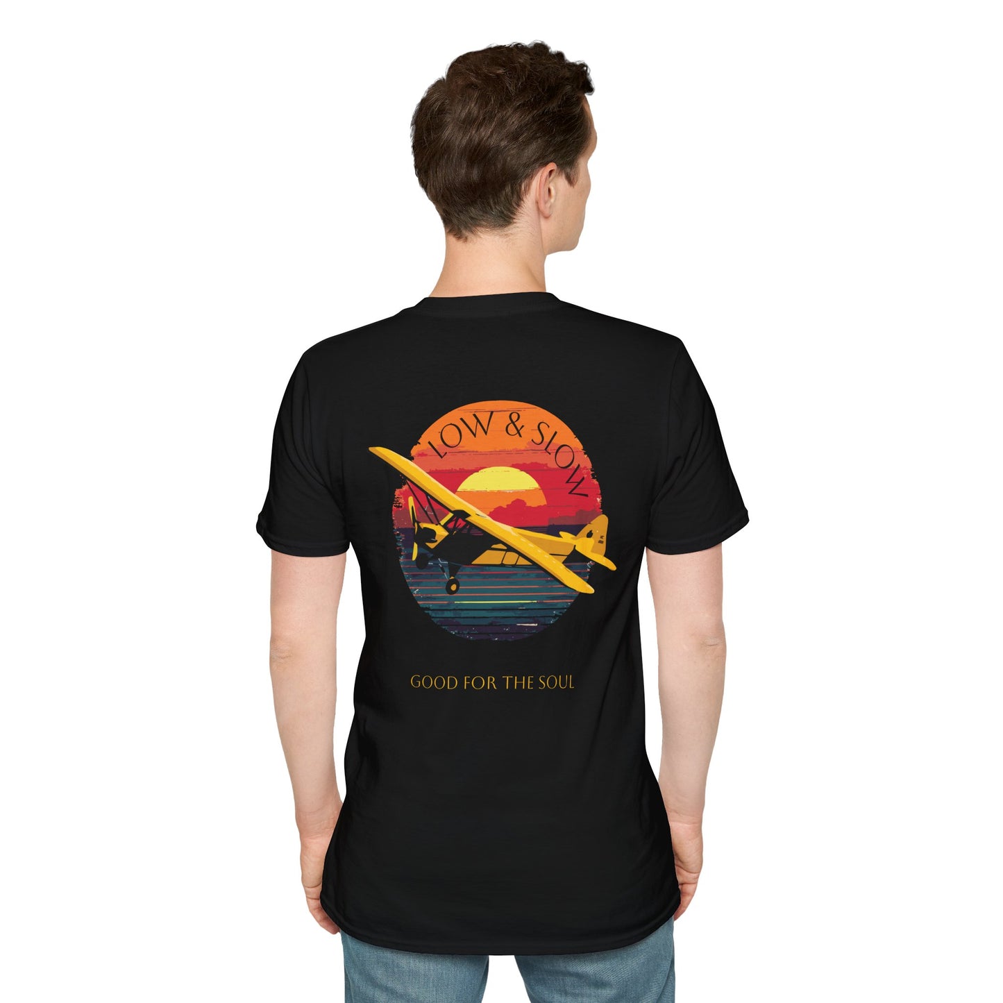 Low & Slow Taildragger Flying Aviation T-Shirt