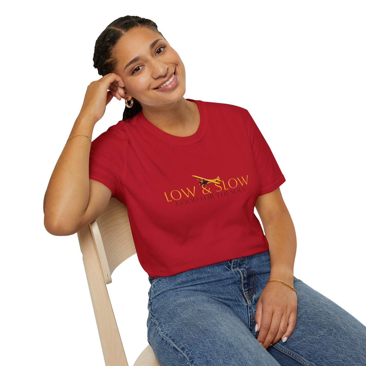 Low & Slow Taildragger Flying Aviation T-Shirt