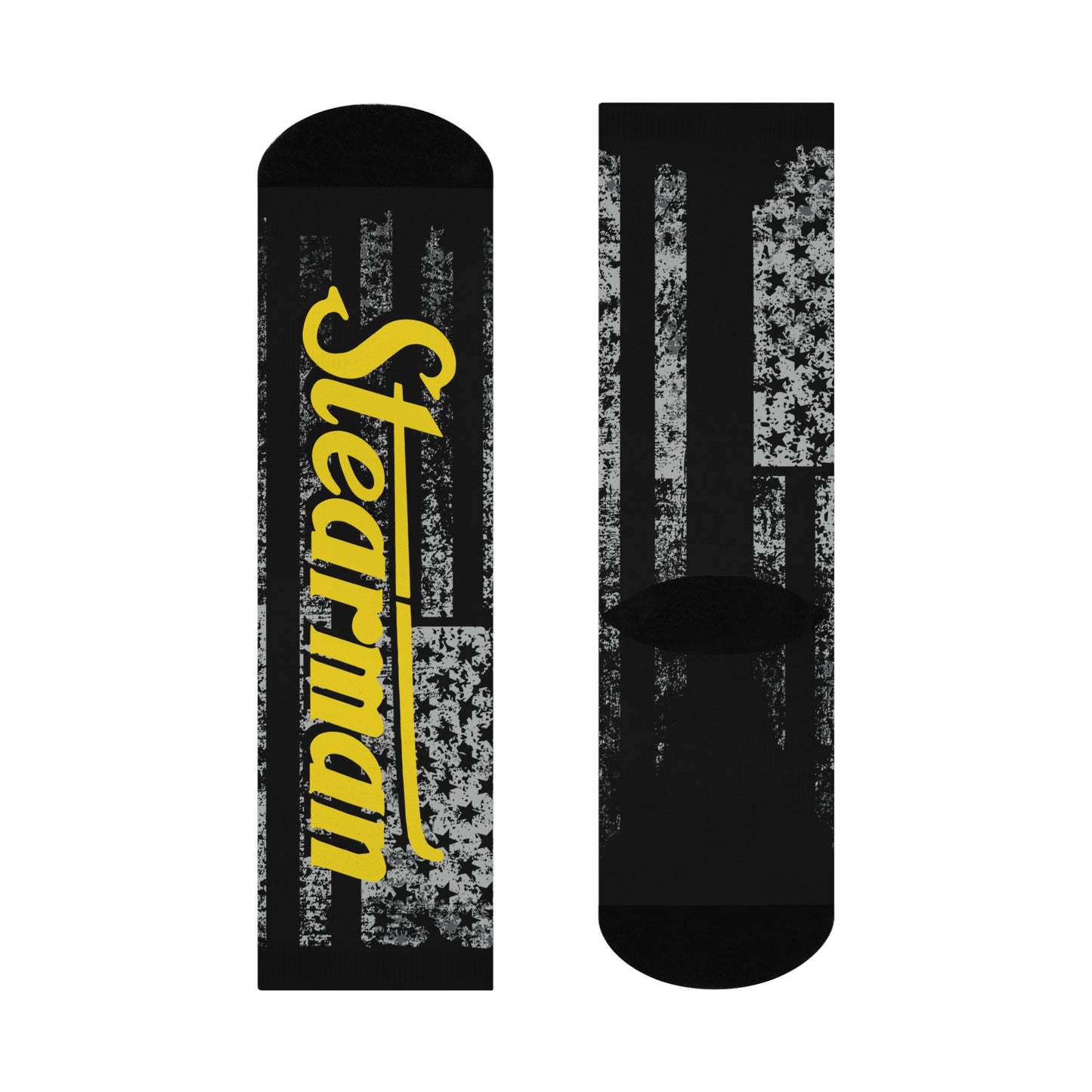 Comfortable Stearman Logo Crew Socks for Everyday Wear, Unique Gift, Cozy Home Accessories, Fun Sock Collection, Fashionable Feet