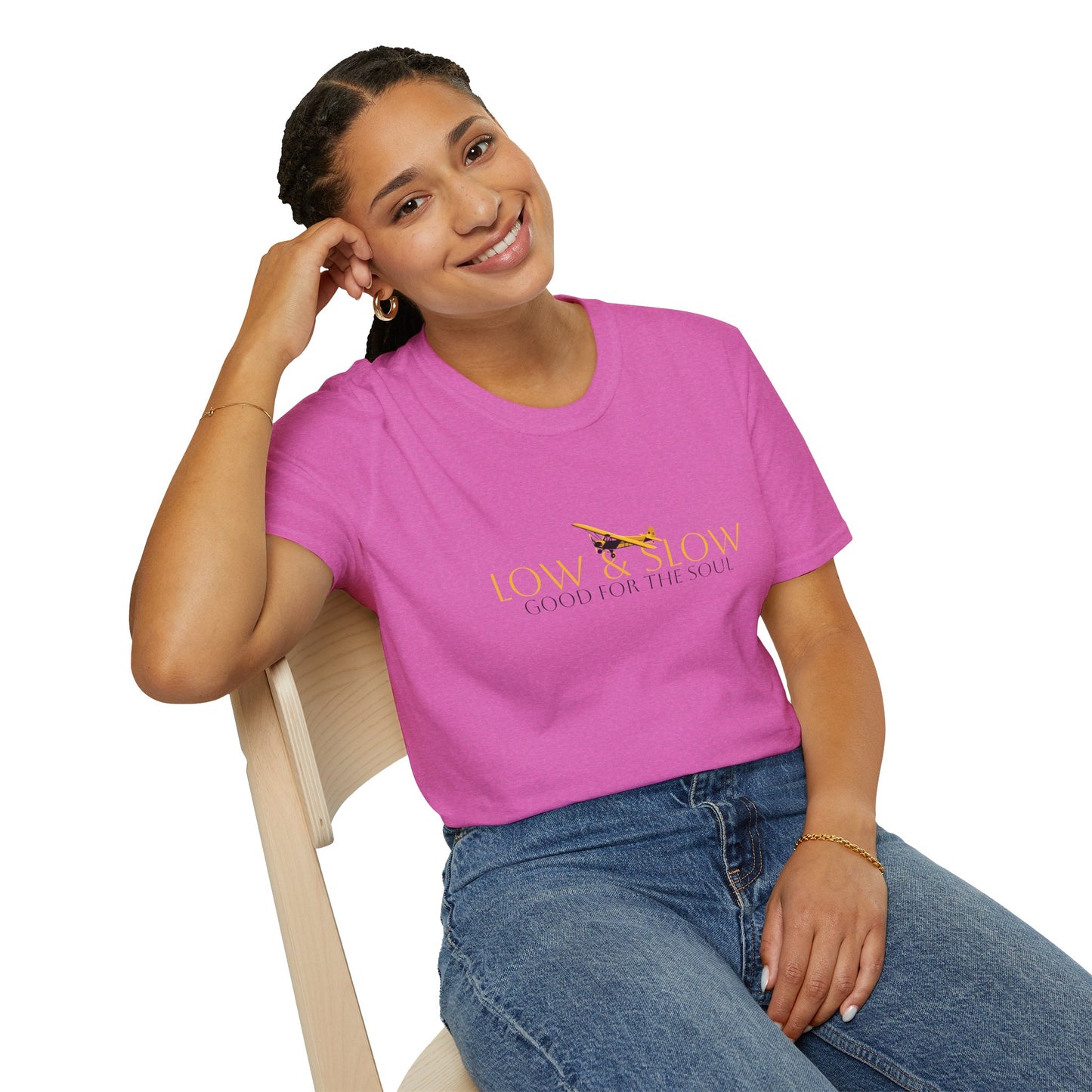 Low & Slow Taildragger Flying Aviation T-Shirt