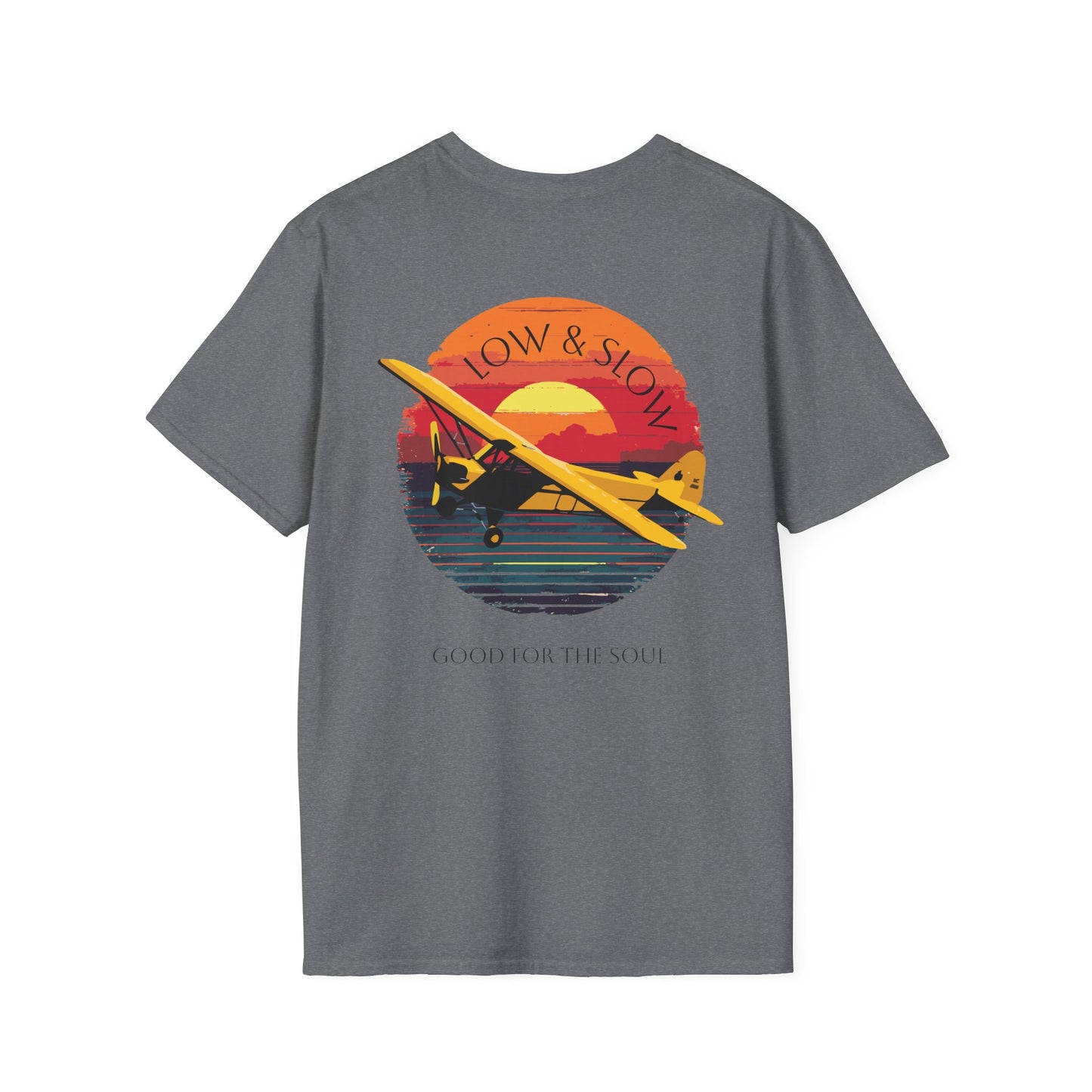 Low & Slow Taildragger Flying Aviation T-Shirt