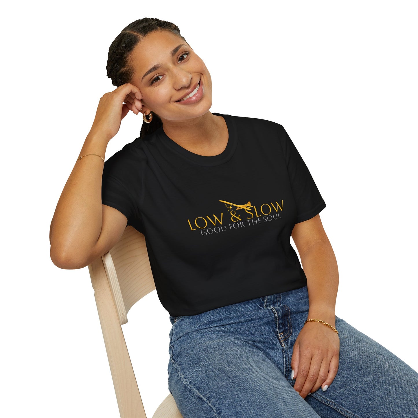 Low & Slow Taildragger Flying Aviation T-Shirt