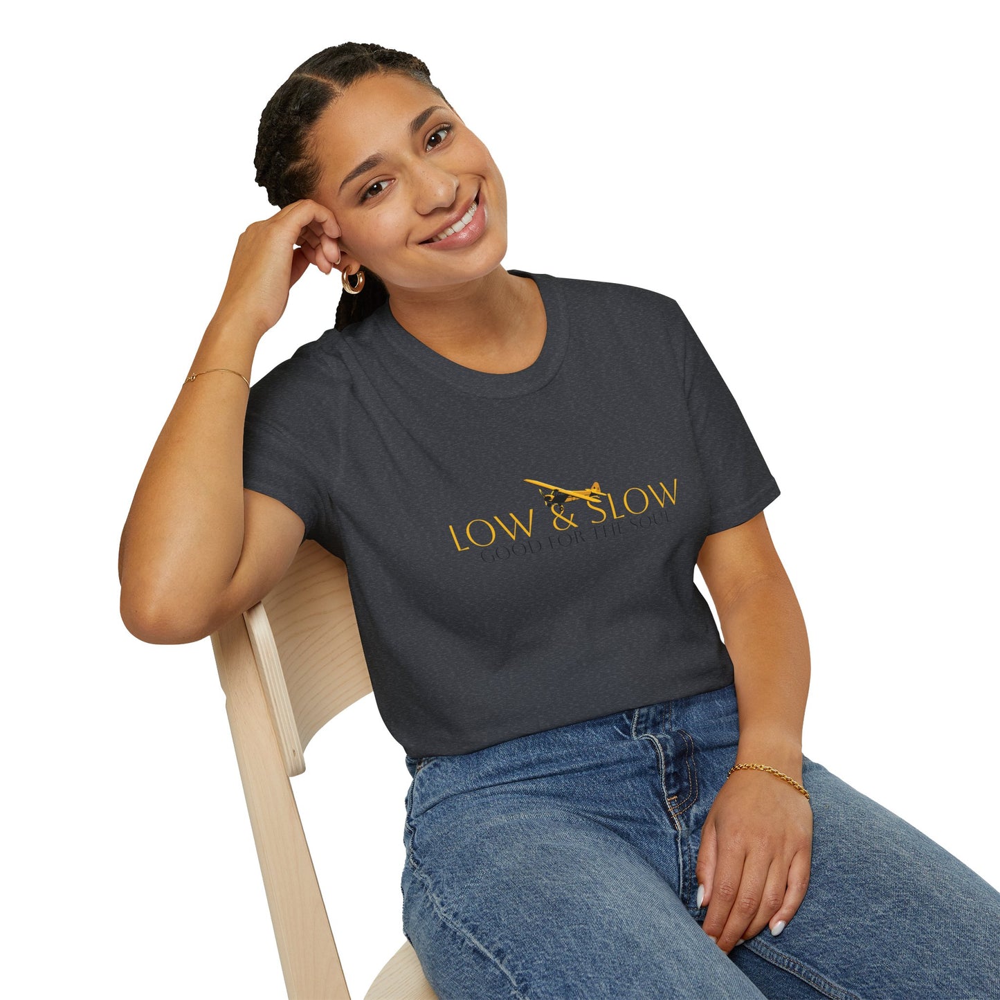 Low & Slow Taildragger Flying Aviation T-Shirt