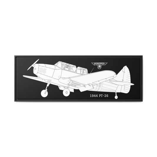 Fairchild PT-26 Framed Canvas Art Print - Vintage Aircraft Wall Decor, Airplane Gift for Aviators, Home Office Decoration, Aviation Enthusiasts, [...]