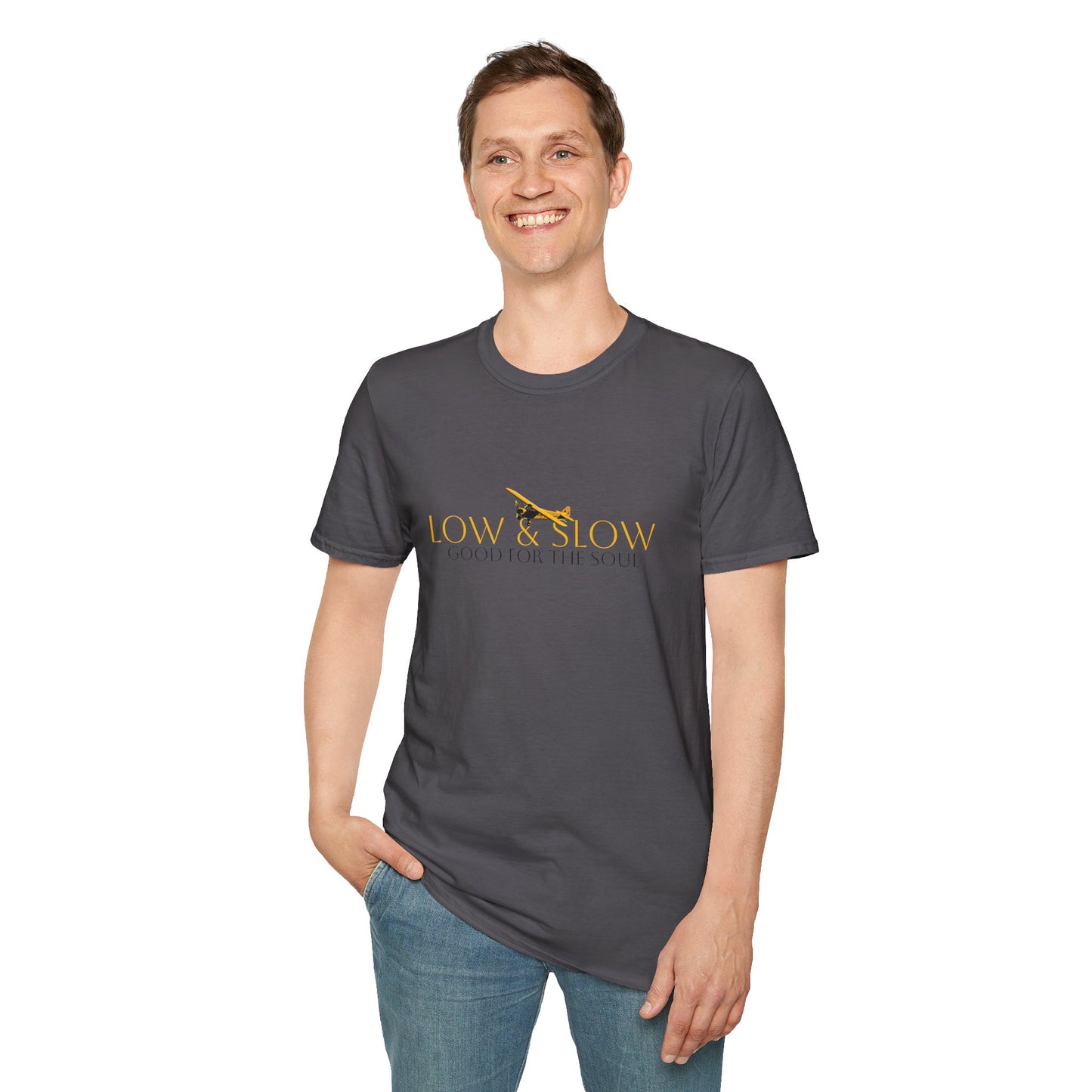 Low & Slow Taildragger Flying Aviation T-Shirt