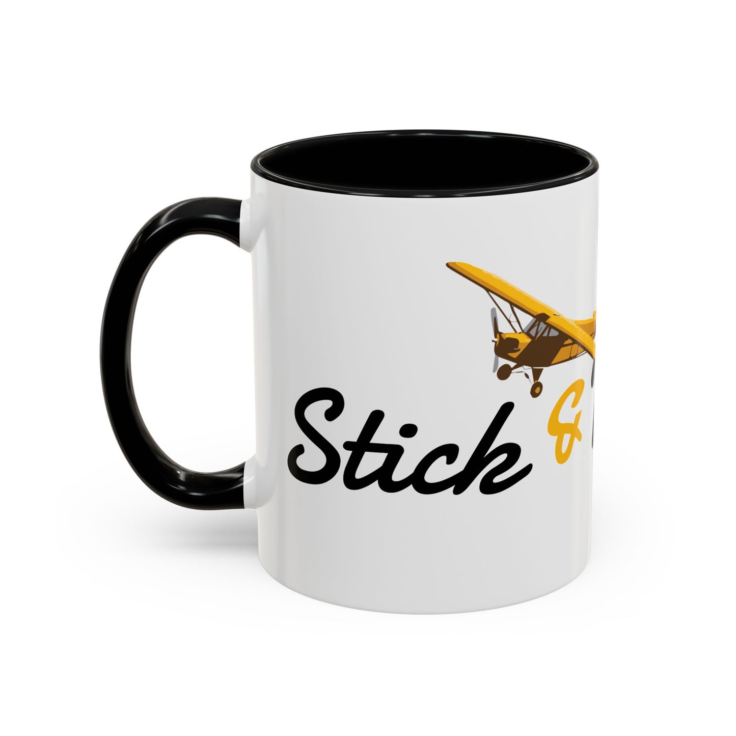 Stick & Rudder Coffee Mug with Airplane Design - Perfect Gift for Aviation Lovers, Personalized Travel Mug, Hot Beverage Cup, Unique [...]