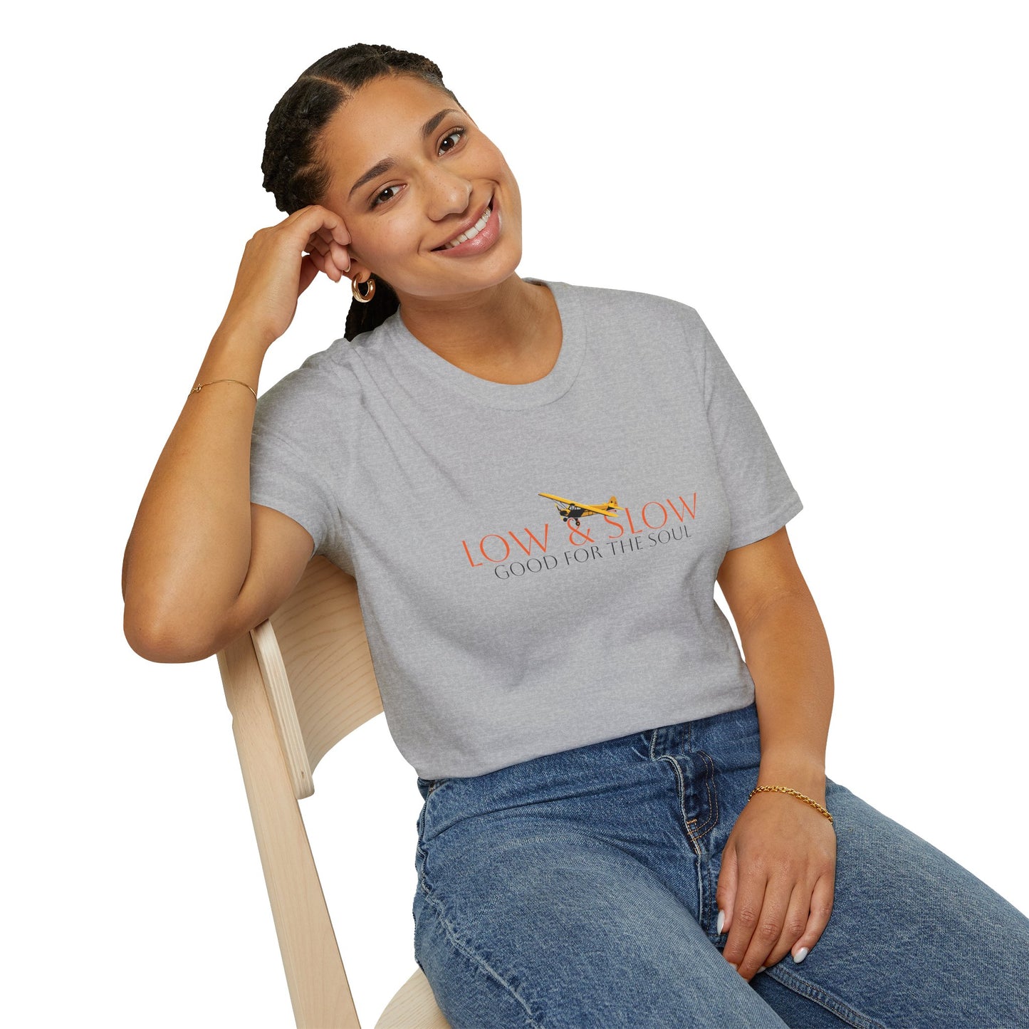 Low & Slow Taildragger Flying Aviation T-Shirt