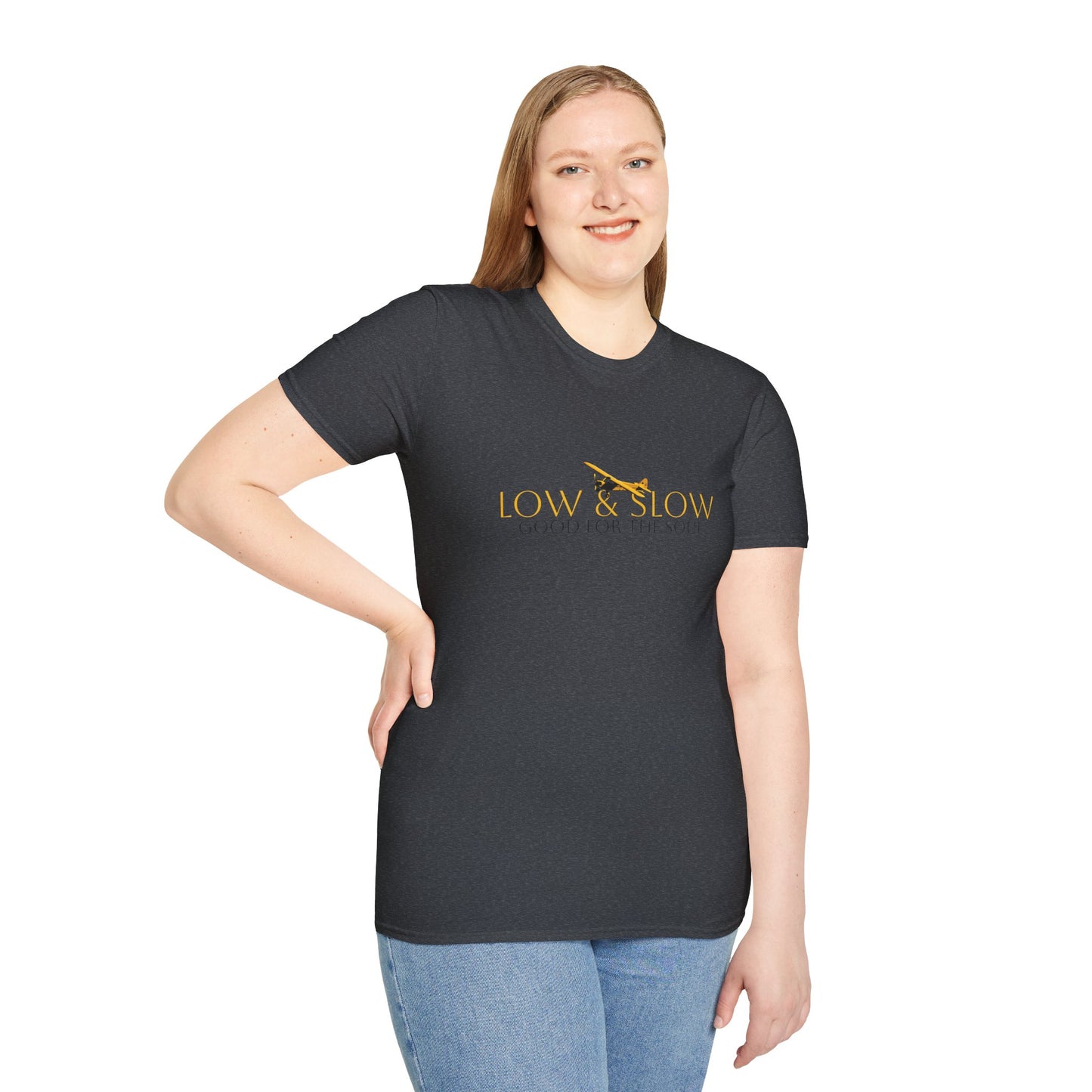 Low & Slow Taildragger Flying Aviation T-Shirt