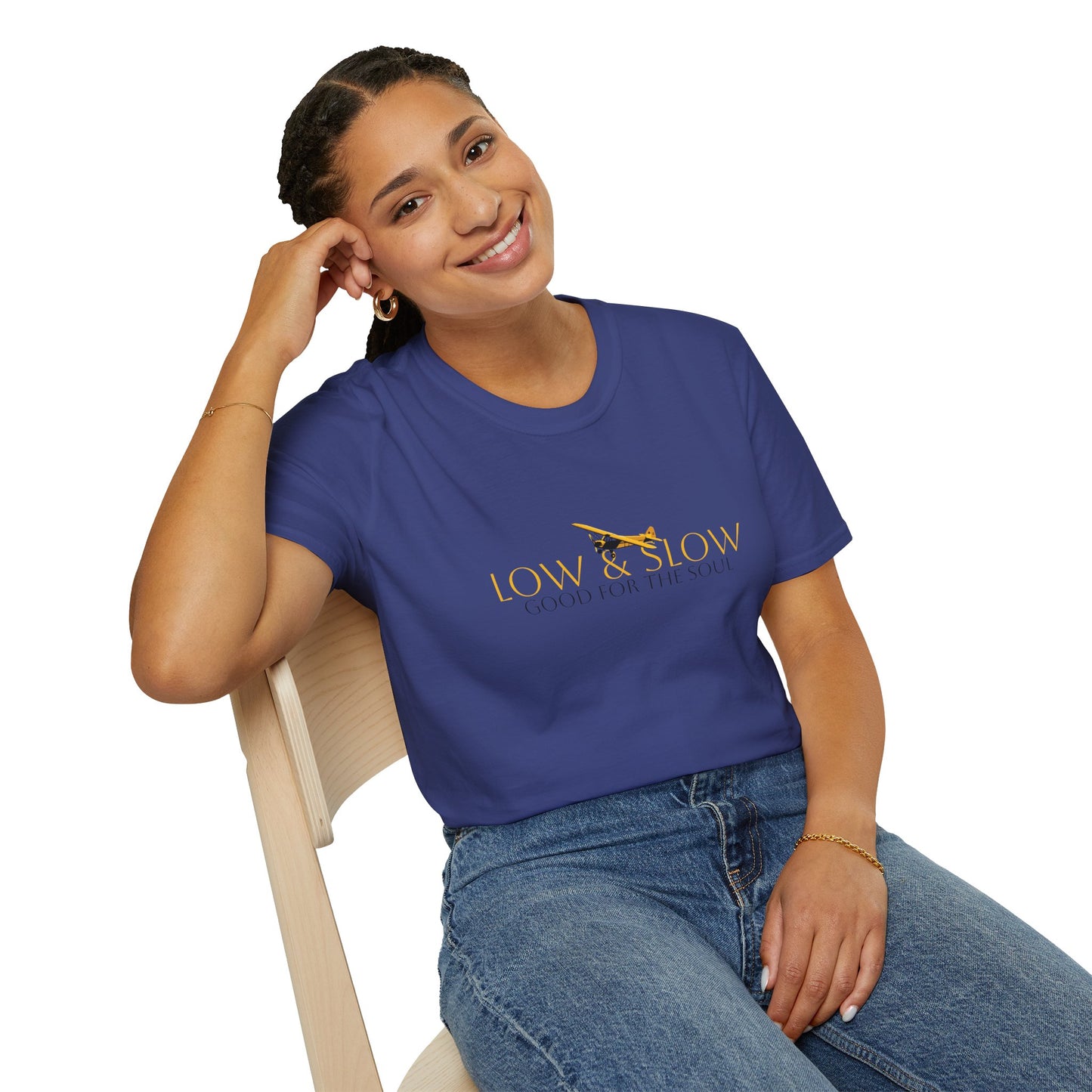 Low & Slow Taildragger Flying Aviation T-Shirt