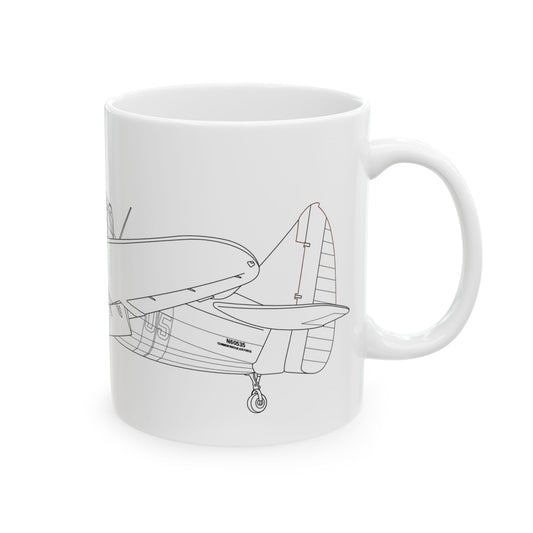 Fairchild PT-26 Aviator Design Ceramic Mug - Perfect Gift for Pilots, Aviation Enthusiasts, Airplane Lovers, Birthday, Father's Day, Coffee, Tea
