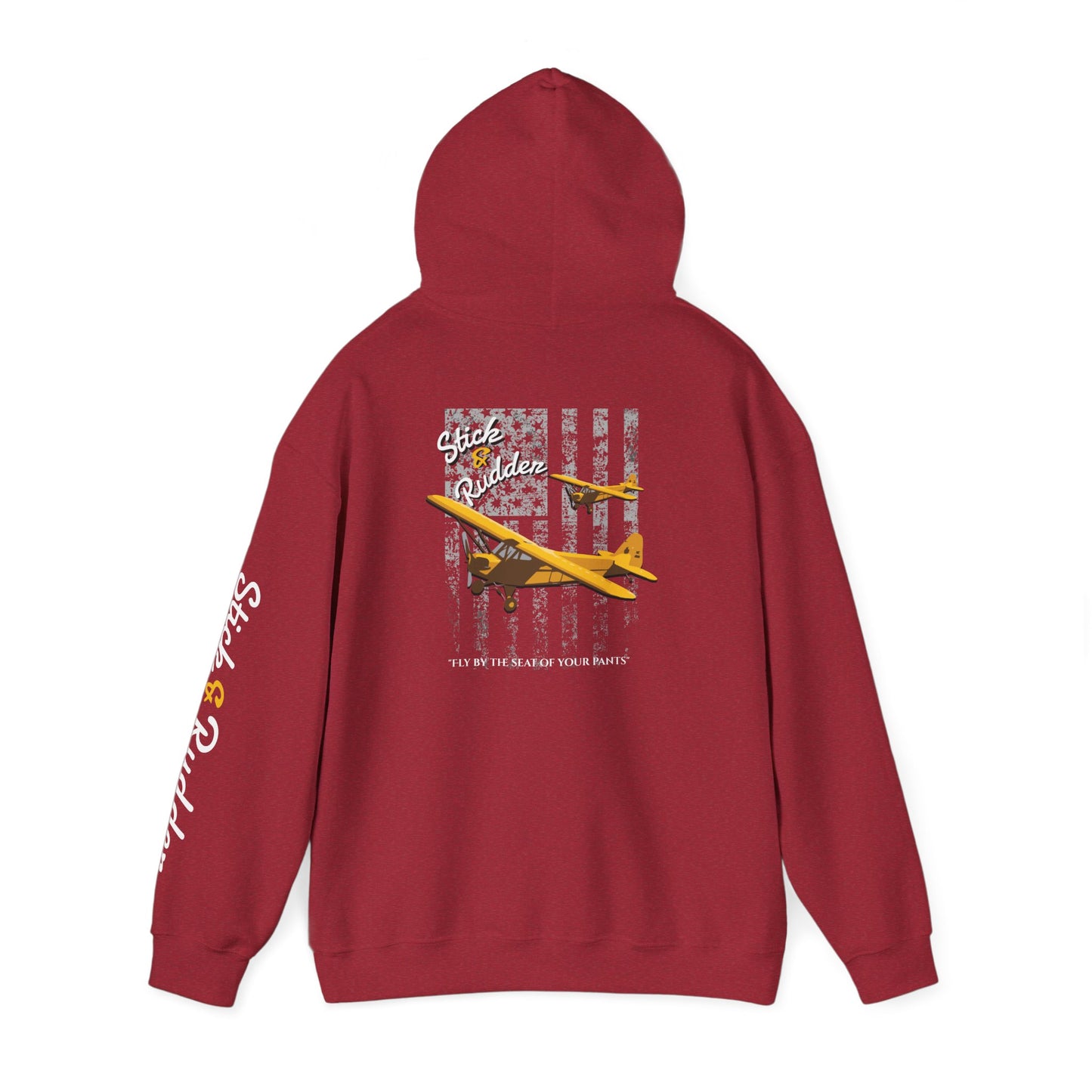 Stick & Rudder Aviator Vintage Hoodie, Unisex Pilot Sweatshirt, Retro Aviation Gift, Cozy Travel Wear, Unique Airplane Design