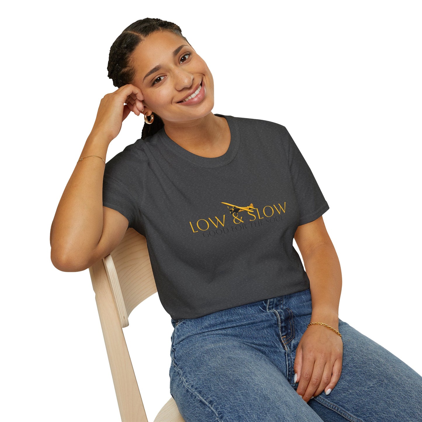 Low & Slow Taildragger Flying Aviation T-Shirt