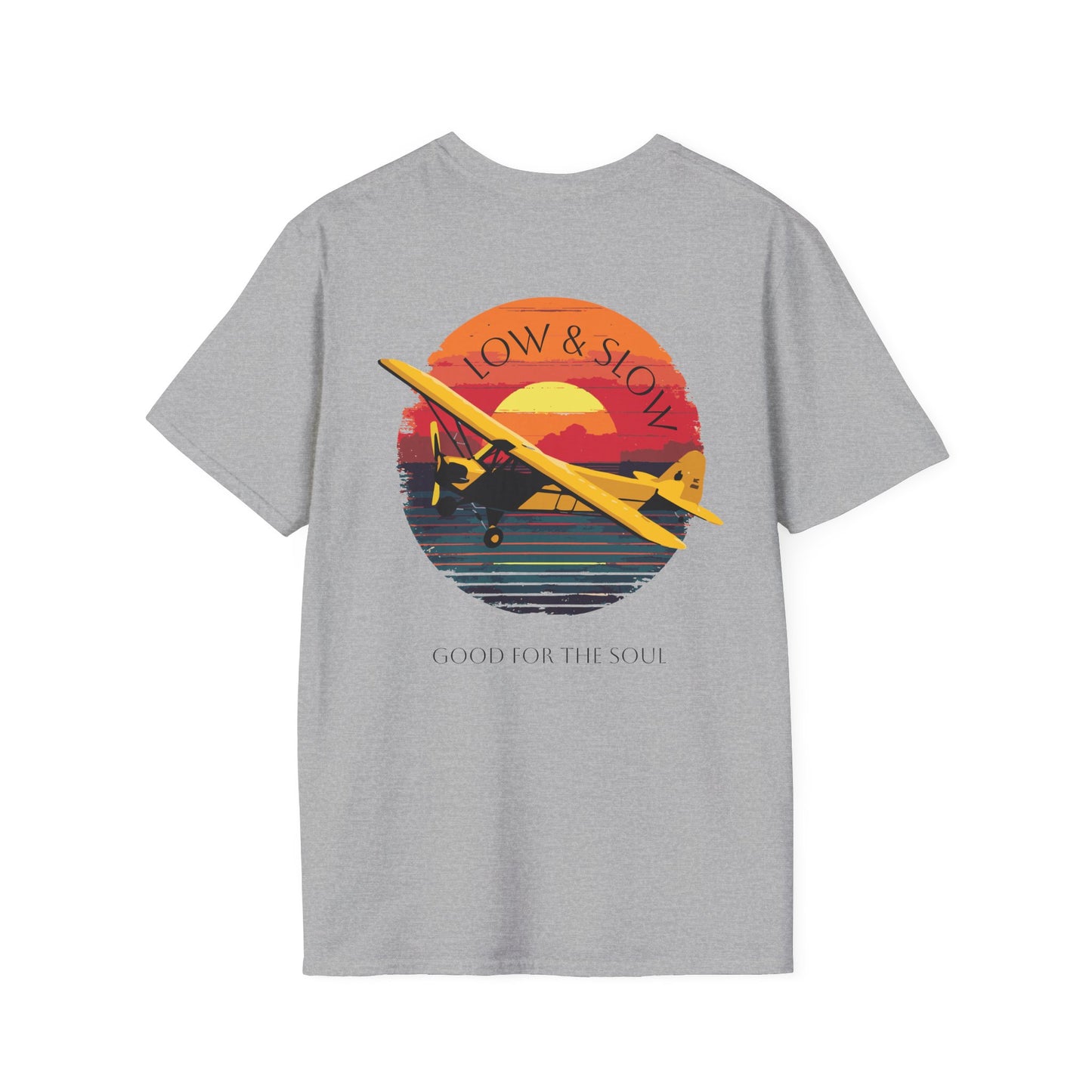 Low & Slow Taildragger Flying Aviation T-Shirt