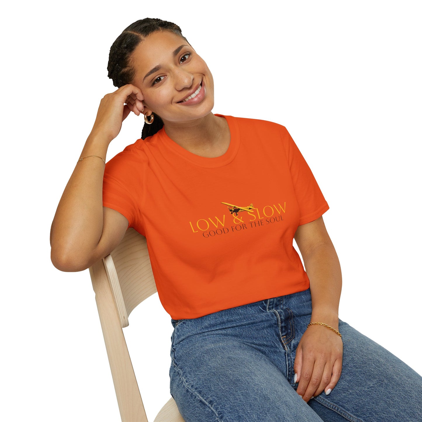 Low & Slow Taildragger Flying Aviation T-Shirt