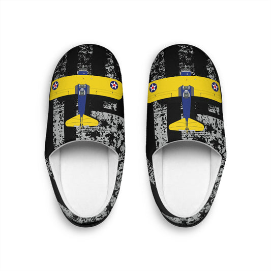 Aviation-Themed Men's Indoor Slippers, Cozy Home Footwear, Unique Gift for Pilots, Casual Relaxation, Perfect for Father's Day