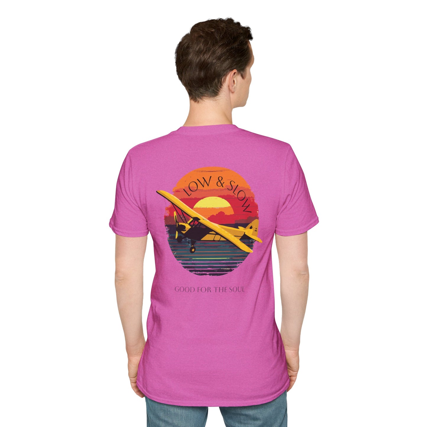Low & Slow Taildragger Flying Aviation T-Shirt