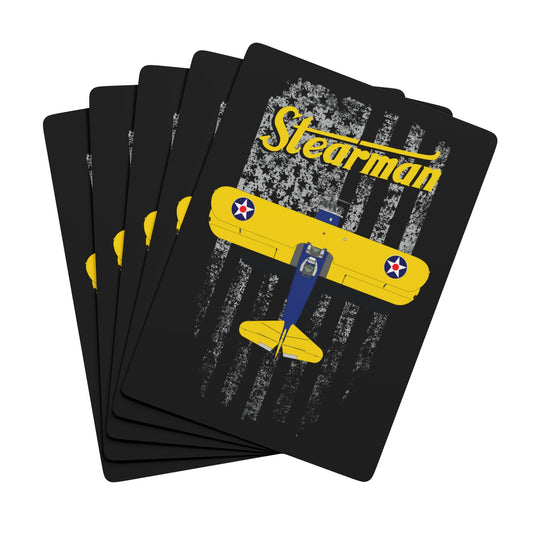 Stearman Poker Playing Cards for Game Nights, Unique Card Deck, Casino Theme Gift, Personalized Poker Set, Poker Night Essentials