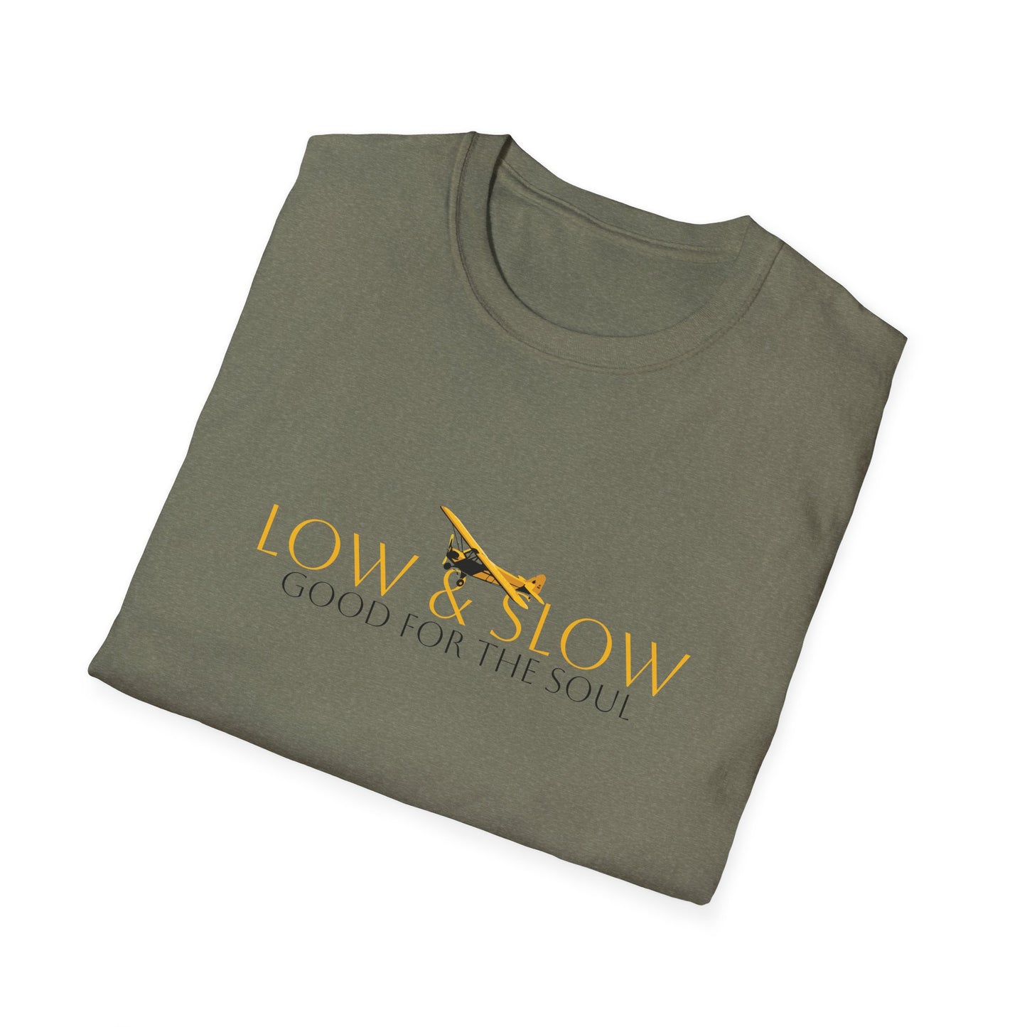 Low & Slow Taildragger Flying Aviation T-Shirt