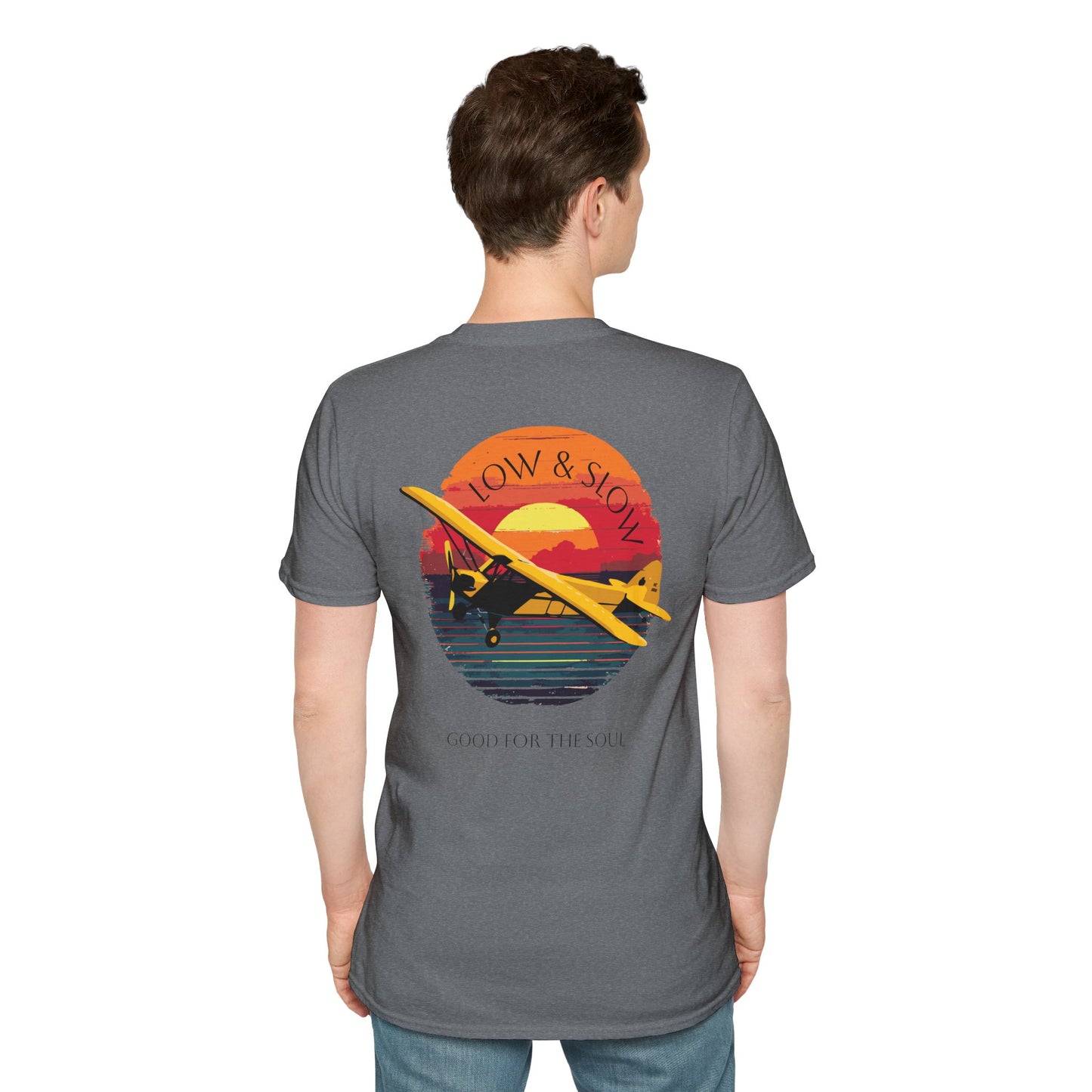 Low & Slow Taildragger Flying Aviation T-Shirt